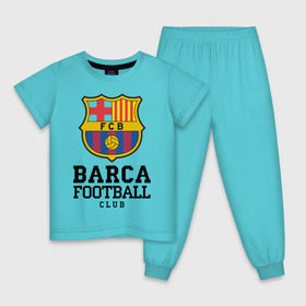 Детская пижама хлопок с принтом Barcelona FC в Курске, 100% хлопок |  брюки и футболка прямого кроя, без карманов, на брюках мягкая резинка на поясе и по низу штанин
 | barcelona | fc | fc barcelona | footbal club | барселона | лого | логотип | спорт | футбол | футбольный клуб