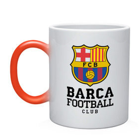 Кружка хамелеон с принтом Barcelona FC в Курске, керамика | меняет цвет при нагревании, емкость 330 мл | barcelona | fc | fc barcelona | footbal club | барселона | лого | логотип | спорт | футбол | футбольный клуб