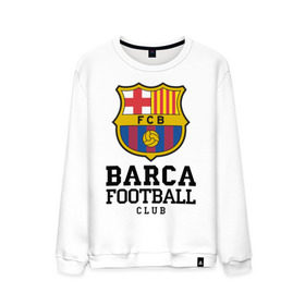 Мужской свитшот хлопок с принтом Barcelona FC в Курске, 100% хлопок |  | barcelona | fc | fc barcelona | footbal club | барселона | лого | логотип | спорт | футбол | футбольный клуб