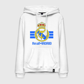 Мужская толстовка хлопок с принтом Real Madrid в Курске, френч-терри, мягкий теплый начес внутри (100% хлопок) | карман-кенгуру, эластичные манжеты и нижняя кромка, капюшон с подкладом и шнурком | Тематика изображения на принте: 1902 | fc | footbal club | real madrid | лого | логотип | реал мадрид | спорт | футбол | футбольный клуб