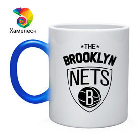 Кружка хамелеон с принтом The Brooklyn Nets в Курске, керамика | меняет цвет при нагревании, емкость 330 мл | бруклин
