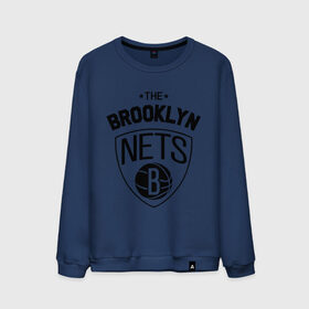 Мужской свитшот хлопок с принтом The Brooklyn Nets в Курске, 100% хлопок |  | бруклин