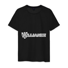 Мужская футболка хлопок с принтом Дота 2 Альянс в Курске, 100% хлопок | прямой крой, круглый вырез горловины, длина до линии бедер, слегка спущенное плечо. | Тематика изображения на принте: alliance | dota | dota2 | альянс | дота | дота2