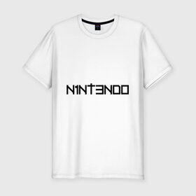 Мужская футболка премиум с принтом Nintendo в Курске, 92% хлопок, 8% лайкра | приталенный силуэт, круглый вырез ворота, длина до линии бедра, короткий рукав | Тематика изображения на принте: баста | ноггано