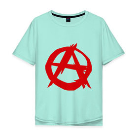 Мужская футболка хлопок Oversize с принтом Анархист в Курске, 100% хлопок | свободный крой, круглый ворот, “спинка” длиннее передней части | анархия | мама
