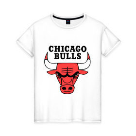 Женская футболка хлопок с принтом Chicago Bulls в Курске, 100% хлопок | прямой крой, круглый вырез горловины, длина до линии бедер, слегка спущенное плечо | chicago bulls | newtop | swag | swag style | toplanding | одежда сваг | сваг | сваг стиль | свег | свог | свэг | чикаго булз