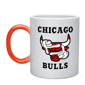 Кружка хамелеон с принтом Chicago Bulls Swag в Курске, керамика | меняет цвет при нагревании, емкость 330 мл | bulls | chicago | new | swag | буллс | чикаго