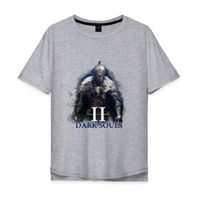 Мужская футболка хлопок Oversize с принтом Dark Souls в Курске, 100% хлопок | свободный крой, круглый ворот, “спинка” длиннее передней части | 