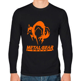 Мужской лонгслив хлопок с принтом Metal Gear Solid Fox в Курске, 100% хлопок |  | Тематика изображения на принте: лиса