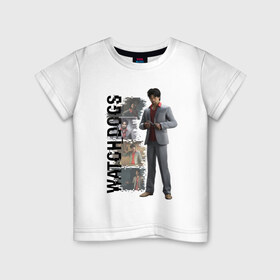 Детская футболка хлопок с принтом Watch Dogs (Jordi Chin) в Курске, 100% хлопок | круглый вырез горловины, полуприлегающий силуэт, длина до линии бедер | chin | dogs | jordi | watch | джорди | чин