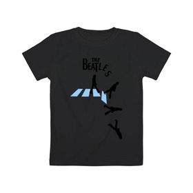 Детская футболка хлопок с принтом The Beatles break down в Курске, 100% хлопок | круглый вырез горловины, полуприлегающий силуэт, длина до линии бедер | beatles | break | down | битлз | группа | падение