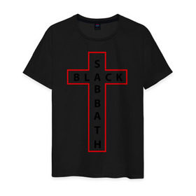 Мужская футболка хлопок с принтом Black Sabbath в Курске, 100% хлопок | прямой крой, круглый вырез горловины, длина до линии бедер, слегка спущенное плечо. | black sabbath