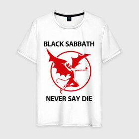 Мужская футболка хлопок с принтом Black Sabbath в Курске, 100% хлопок | прямой крой, круглый вырез горловины, длина до линии бедер, слегка спущенное плечо. | Тематика изображения на принте: 