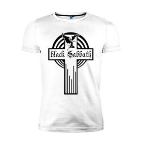 Мужская футболка премиум с принтом Black Sabbath в Курске, 92% хлопок, 8% лайкра | приталенный силуэт, круглый вырез ворота, длина до линии бедра, короткий рукав | black sabbath