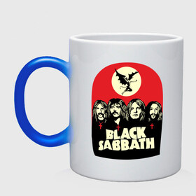 Кружка хамелеон с принтом Black Sabbath в Курске, керамика | меняет цвет при нагревании, емкость 330 мл | Тематика изображения на принте: black sabbath