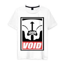 Мужская футболка хлопок с принтом Faceless Void Dota2 в Курске, 100% хлопок | прямой крой, круглый вырез горловины, длина до линии бедер, слегка спущенное плечо. | dota | faceless | obey | void | войд | дота