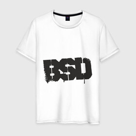 Мужская футболка хлопок с принтом BSD в Курске, 100% хлопок | прямой крой, круглый вырез горловины, длина до линии бедер, слегка спущенное плечо. | bmx | bsd