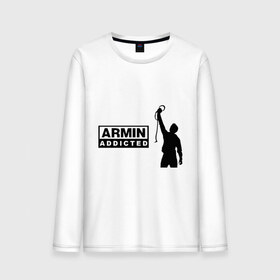 Мужской лонгслив хлопок с принтом Armin addicted в Курске, 100% хлопок |  | addicted | buuren | van | аrmin
