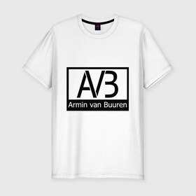 Мужская футболка премиум с принтом Armin van buuren logo в Курске, 92% хлопок, 8% лайкра | приталенный силуэт, круглый вырез ворота, длина до линии бедра, короткий рукав | addicted | buuren | van | аrmin