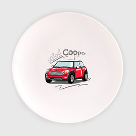 Тарелка с принтом Mini Cooper в Курске, фарфор | диаметр - 210 мм
диаметр для нанесения принта - 120 мм | mini cooper | автомобиль | машина | мини купер | миникупер