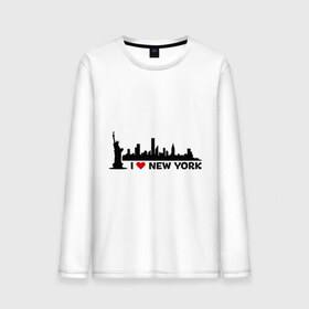 Мужской лонгслив хлопок с принтом I love NY (панорама) в Курске, 100% хлопок |  | i | love | new | york | город | йорк | люблю | нью | панорама | свобода | статуя | я