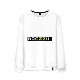 Мужской свитшот хлопок с принтом Brazzil в Курске, 100% хлопок |  | brazzers | бразилия