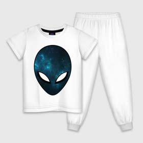 Детская пижама хлопок с принтом Инопланетный разум в Курске, 100% хлопок |  брюки и футболка прямого кроя, без карманов, на брюках мягкая резинка на поясе и по низу штанин
 | астронавт | галактика | голова | звезды | инопланетянин | космос | пришелец