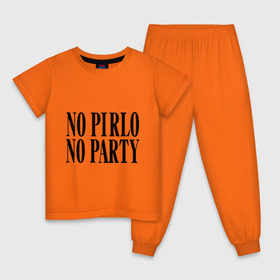 Детская пижама хлопок с принтом No Pirlo,no party в Курске, 100% хлопок |  брюки и футболка прямого кроя, без карманов, на брюках мягкая резинка на поясе и по низу штанин
 | no party | no pirlo | мяч | спорт | футбол
