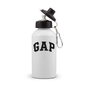 Бутылка спортивная с принтом GAP Swag в Курске, металл | емкость — 500 мл, в комплекте две пластиковые крышки и карабин для крепления | gap | swag | сваг | свег | свэг