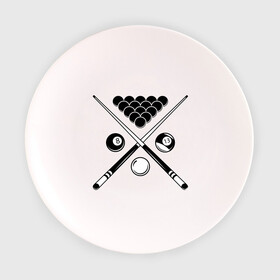 Тарелка с принтом Бильярд (пул) в Курске, фарфор | диаметр - 210 мм
диаметр для нанесения принта - 120 мм | billiard | cue | sports | бильярд | биток | кий | пул | шар