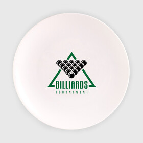 Тарелка с принтом Billiards tournament в Курске, фарфор | диаметр - 210 мм
диаметр для нанесения принта - 120 мм | billiard | cue | league | pro | sports | tournament | бильярд | биток | кий | пул | турнир | шар