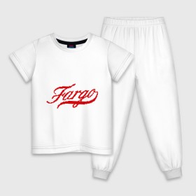 Детская пижама хлопок с принтом Fargo в Курске, 100% хлопок |  брюки и футболка прямого кроя, без карманов, на брюках мягкая резинка на поясе и по низу штанин
 | fargo