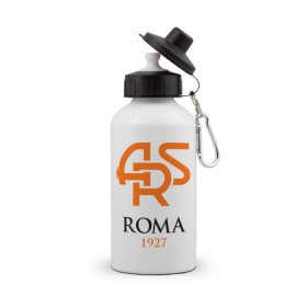 Бутылка спортивная с принтом FC Roma Sign в Курске, металл | емкость — 500 мл, в комплекте две пластиковые крышки и карабин для крепления | 1927 | ars | club | fc | football | roma | клуб | рим | фк | футбол