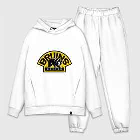 Мужской костюм хлопок OVERSIZE с принтом HC Boston Bruins Label в Курске,  |  | boston | bruins | club | hockey | клуб | хоккей