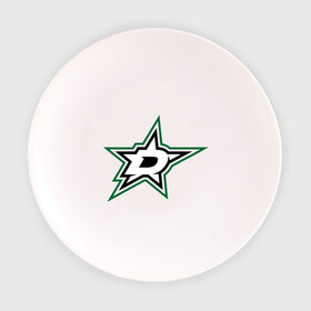 Тарелка с принтом HC Dallas Stars в Курске, фарфор | диаметр - 210 мм
диаметр для нанесения принта - 120 мм | Тематика изображения на принте: club | dallas | hockey | stars | клуб | хоккей