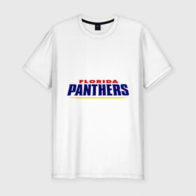Мужская футболка премиум с принтом HC Florida Panthers Sign в Курске, 92% хлопок, 8% лайкра | приталенный силуэт, круглый вырез ворота, длина до линии бедра, короткий рукав | club | florida | hockey | panthers | клуб | хоккей