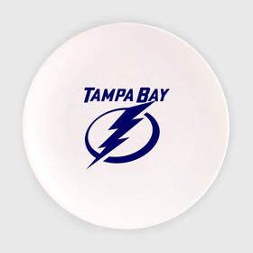 Тарелка 3D с принтом HC Tampa Bay в Курске, фарфор | диаметр - 210 мм
диаметр для нанесения принта - 120 мм | Тематика изображения на принте: bay | club | hockey | tampa | клуб | хоккей