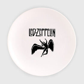 Тарелка 3D с принтом Led Zeppelin в Курске, фарфор | диаметр - 210 мм
диаметр для нанесения принта - 120 мм | Тематика изображения на принте: led zeppelin