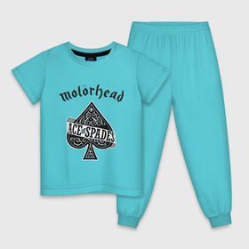 Детская пижама хлопок с принтом Motorhead ace of spades в Курске, 100% хлопок |  брюки и футболка прямого кроя, без карманов, на брюках мягкая резинка на поясе и по низу штанин
 | motorhead