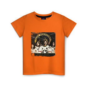 Детская футболка хлопок с принтом Лед Зеппелин в Курске, 100% хлопок | круглый вырез горловины, полуприлегающий силуэт, длина до линии бедер | led zeppelin