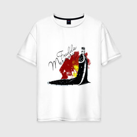 Женская футболка хлопок Oversize с принтом Фрэдди Меркьюри в Курске, 100% хлопок | свободный крой, круглый ворот, спущенный рукав, длина до линии бедер
 | queen | меломанам | музыка | рок | фрэдди меркьюри