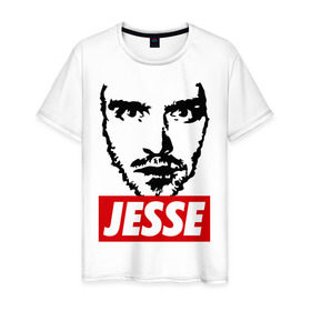 Мужская футболка хлопок с принтом Breaking Bad - Jesse Pinkman в Курске, 100% хлопок | прямой крой, круглый вырез горловины, длина до линии бедер, слегка спущенное плечо. | breaking bad | jesse pinkman | сериалы