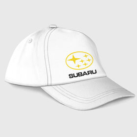 Бейсболка с принтом Subaru Logo в Курске, 100% хлопок | классический козырек, металлическая застежка-регулятор размера | logo | subaru | автомобиль | логотип | марка | субару