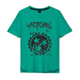 Мужская футболка хлопок Oversize с принтом Whitechapel в Курске, 100% хлопок | свободный крой, круглый ворот, “спинка” длиннее передней части | deathcore | whitechapel | дэткор | метал