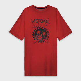 Платье-футболка хлопок с принтом Whitechapel в Курске,  |  | deathcore | whitechapel | дэткор | метал