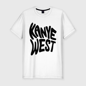 Мужская футболка премиум с принтом kanye west в Курске, 92% хлопок, 8% лайкра | приталенный силуэт, круглый вырез ворота, длина до линии бедра, короткий рукав | kanye west | rap | кани вест | музыка | рэп