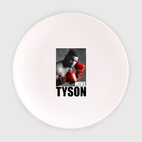 Тарелка с принтом Mike Tyson в Курске, фарфор | диаметр - 210 мм
диаметр для нанесения принта - 120 мм | майк тайсон