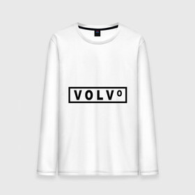 Мужской лонгслив хлопок с принтом Volvo в Курске, 100% хлопок |  | valve | volvo | логотип