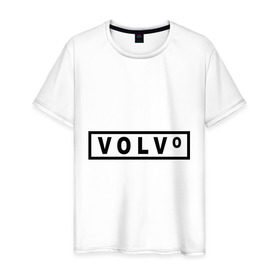 Мужская футболка хлопок с принтом Volvo в Курске, 100% хлопок | прямой крой, круглый вырез горловины, длина до линии бедер, слегка спущенное плечо. | Тематика изображения на принте: valve | volvo | логотип