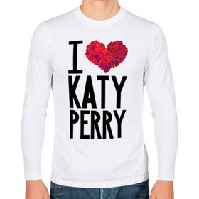 Мужской лонгслив хлопок с принтом I love Katy Perry в Курске, 100% хлопок |  | katy perry | pop | знаменитости | корона | кэти перри | музыка | певица